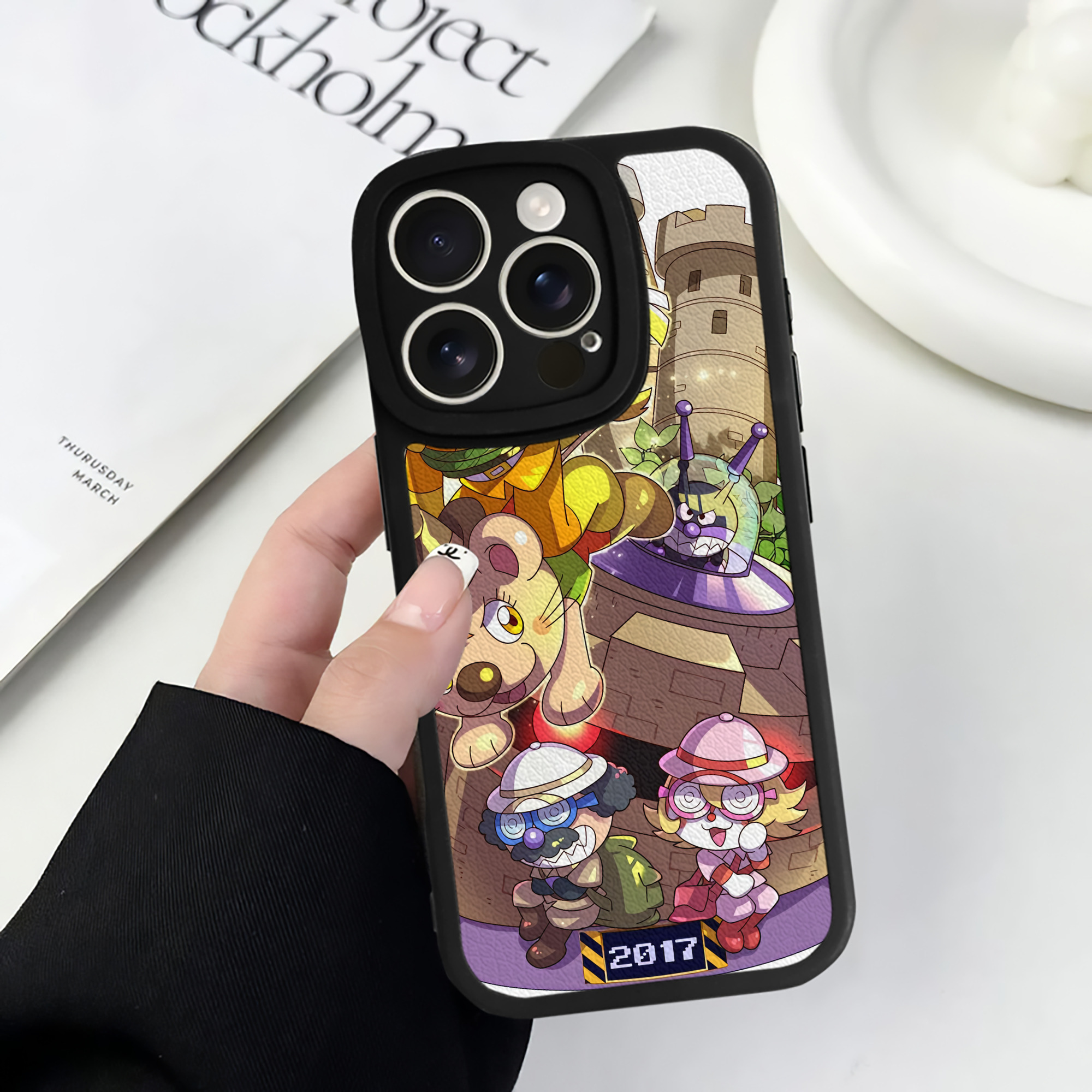 （画像用） アンパンマン Anpanman 【iPhone 16シリーズ対応】シリコンスマホケース（レザー調） 材質：シリコン